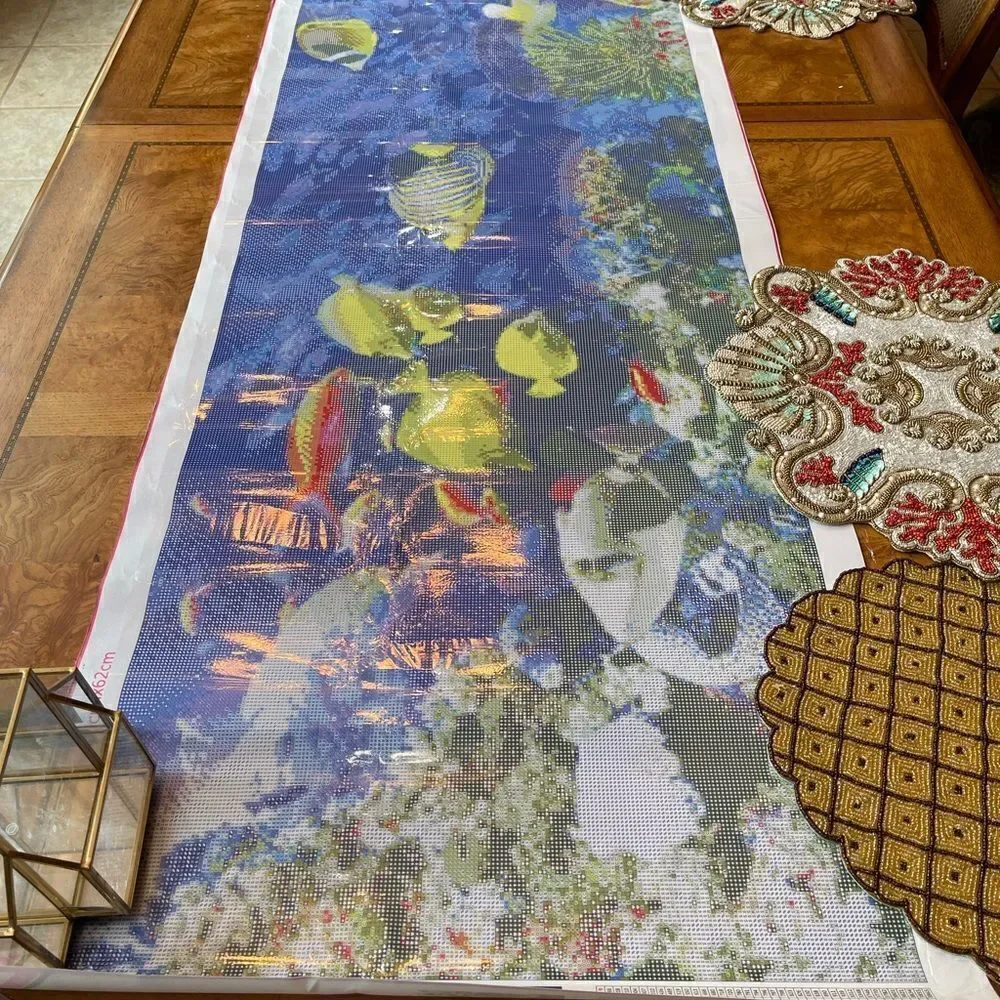ACQUARIUM DIAMOND Painting 180 cm long!